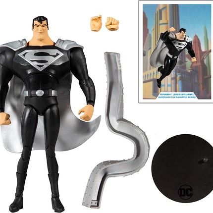 Superman: The Animated Series DC Multiverse Superman Black Suit Variant