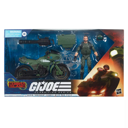 G.I. Joe Classified Series Alvin "Breaker" Kibbey with RAM Cycle